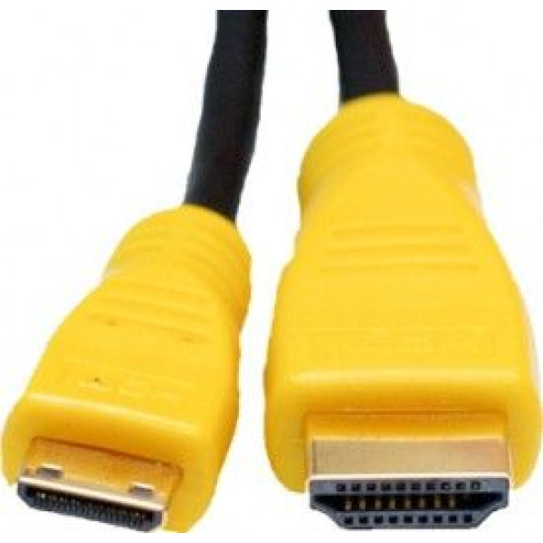 Extradigital Відео кабель Mini HDMI to HDMI, 2m, позолочені конектори, Blister, 1.3V